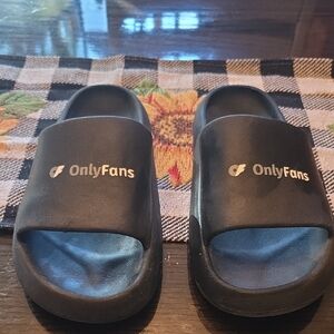 Black Slide Sandals for Men
